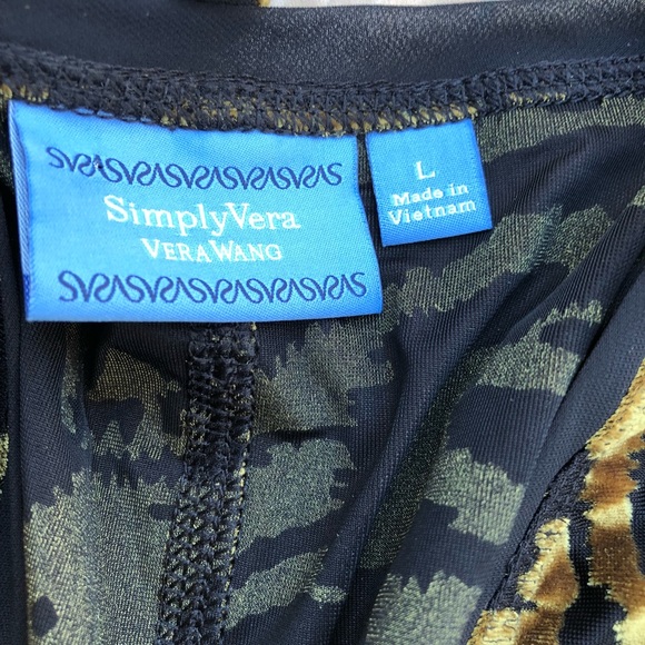 Simply Vera light velvet burnout chiffon blouse - Picture 5 of 6